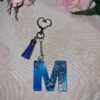 Epoxy key ring “Letter M”